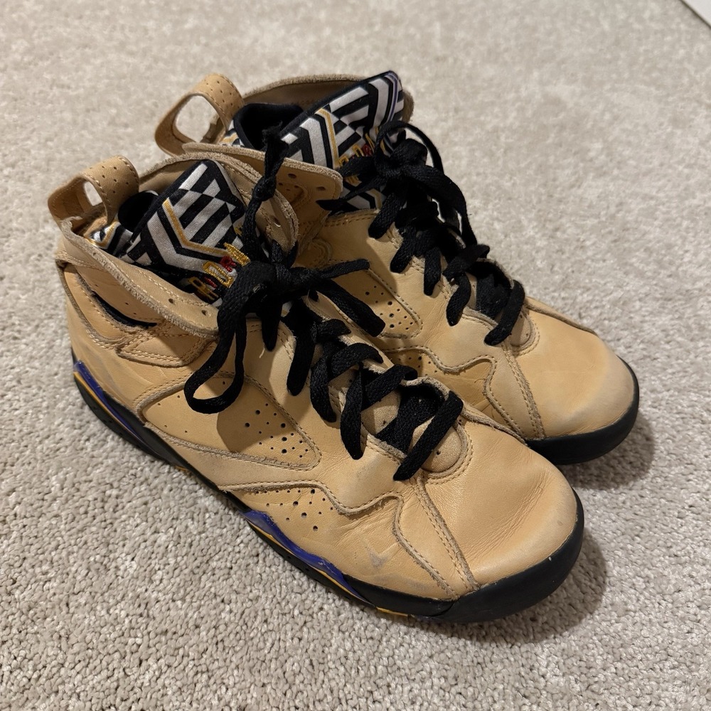 Air Jordan 7 Retro SE GS Afrobeats Shoes Vachetta Tan DZ4730-200 US 5.5 Womens 7